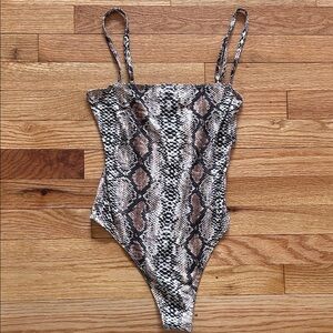 Snakeskin Print woman’s one piece